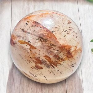 Golden Rutilated Quartz Marble Sphere‎ (#16)